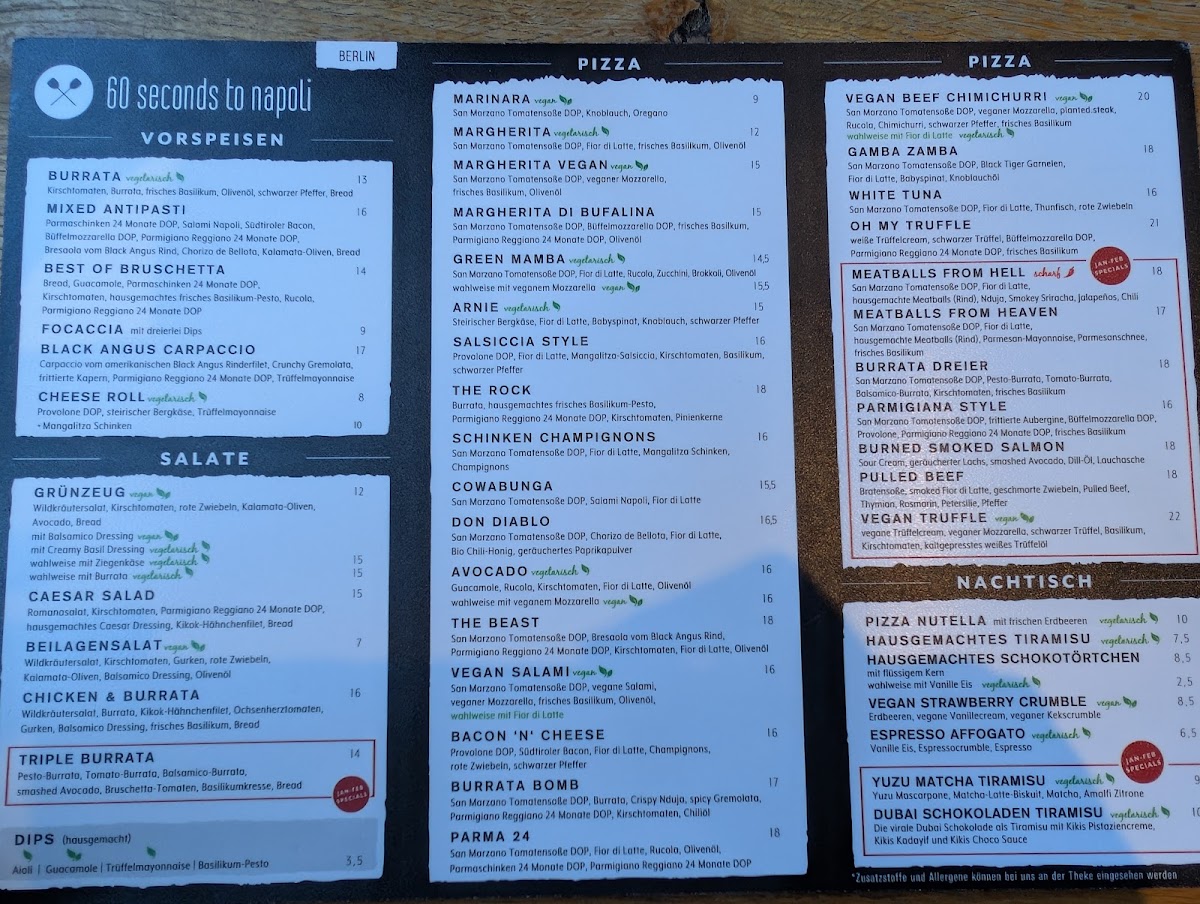 Menu 60 Seconds To Napoli-9